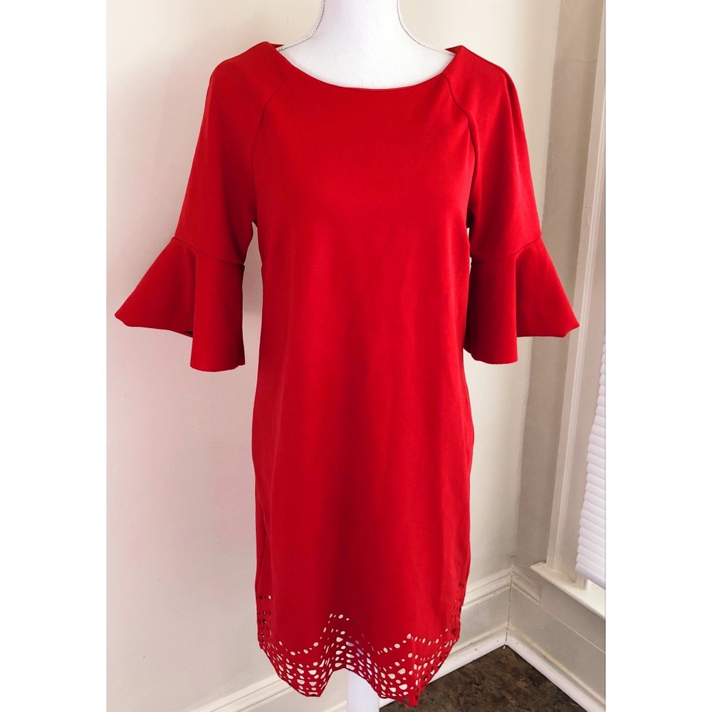 Spense Bell-bottom Sleeve Dress